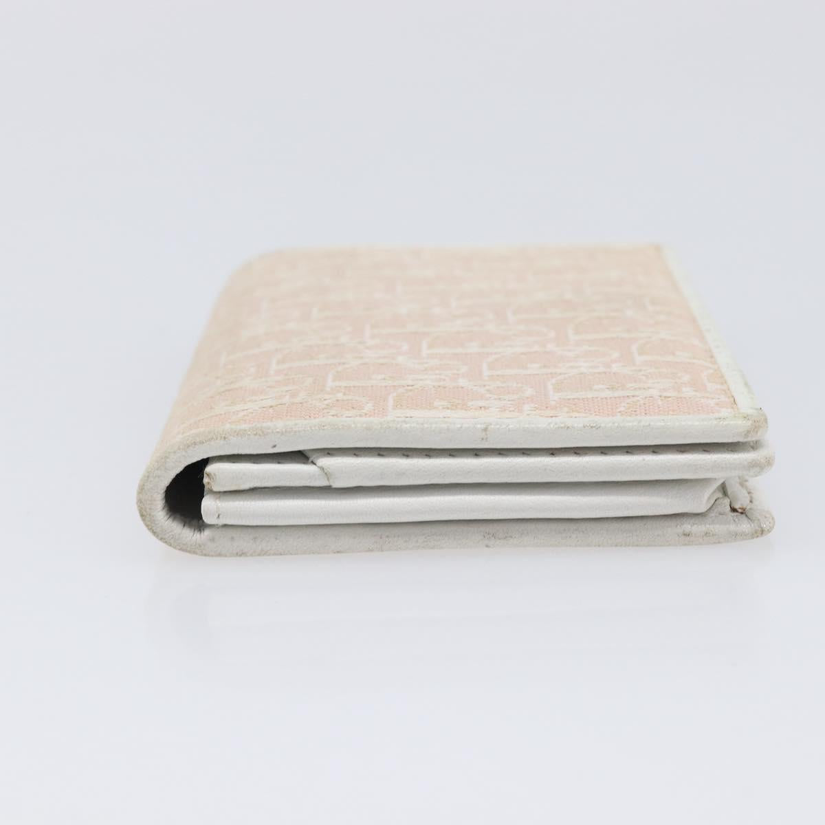 Christian Dior Trotter Canvas Card Case Pink Auth 214933A