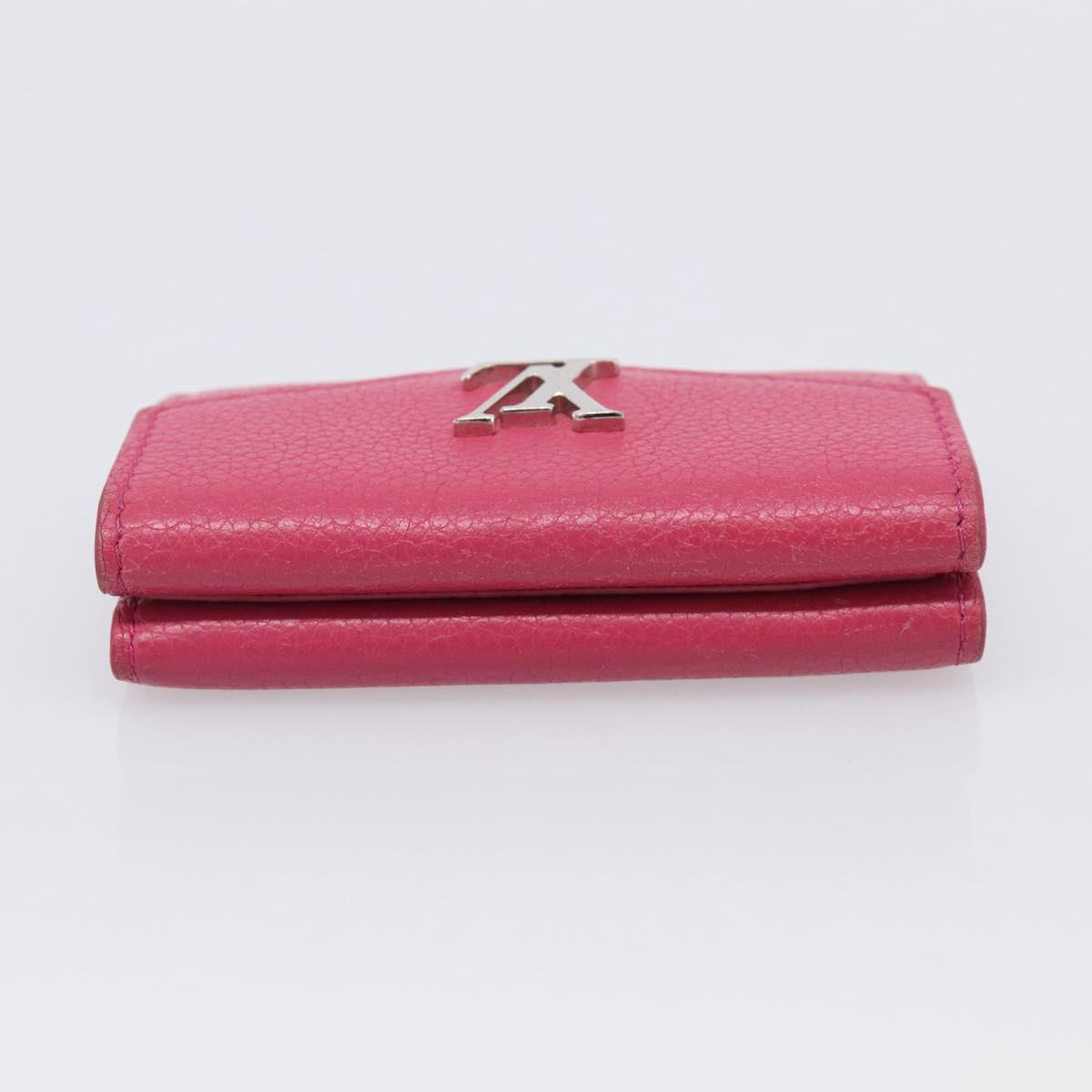LOUIS VUITTON Portefeuille Rock Mini Wallet Leather Pink M81886 LV Auth 214947