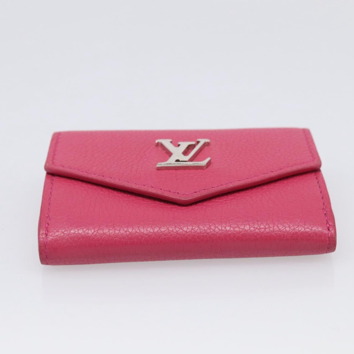 LOUIS VUITTON Portefeuille Rock Mini Wallet Leather Pink M81886 LV Auth 214947