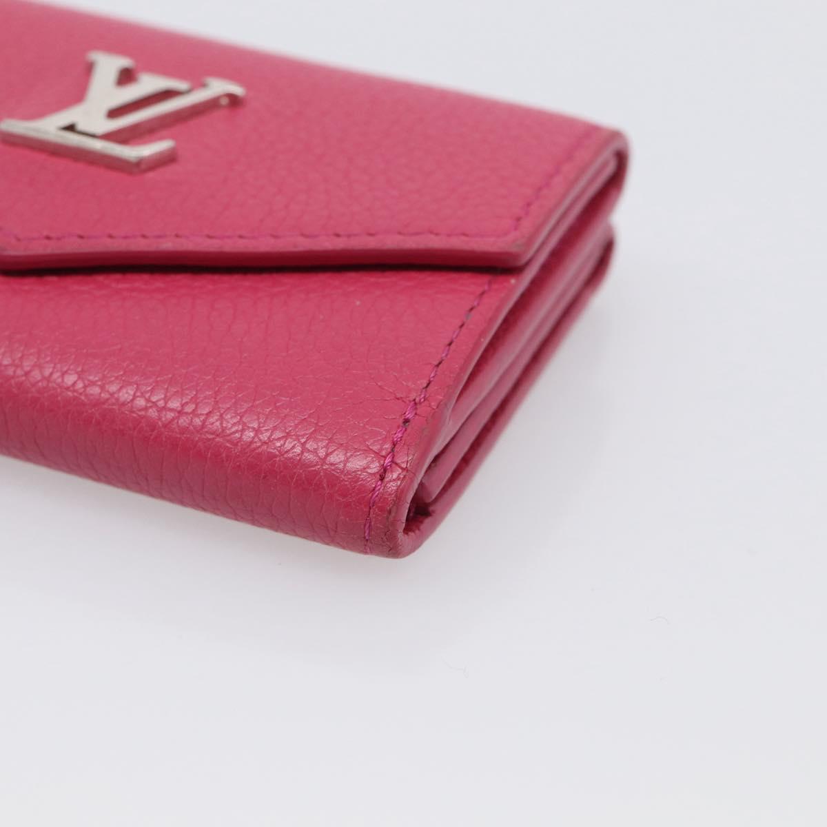 LOUIS VUITTON Portefeuille Rock Mini Wallet Leather Pink M81886 LV Auth 214947