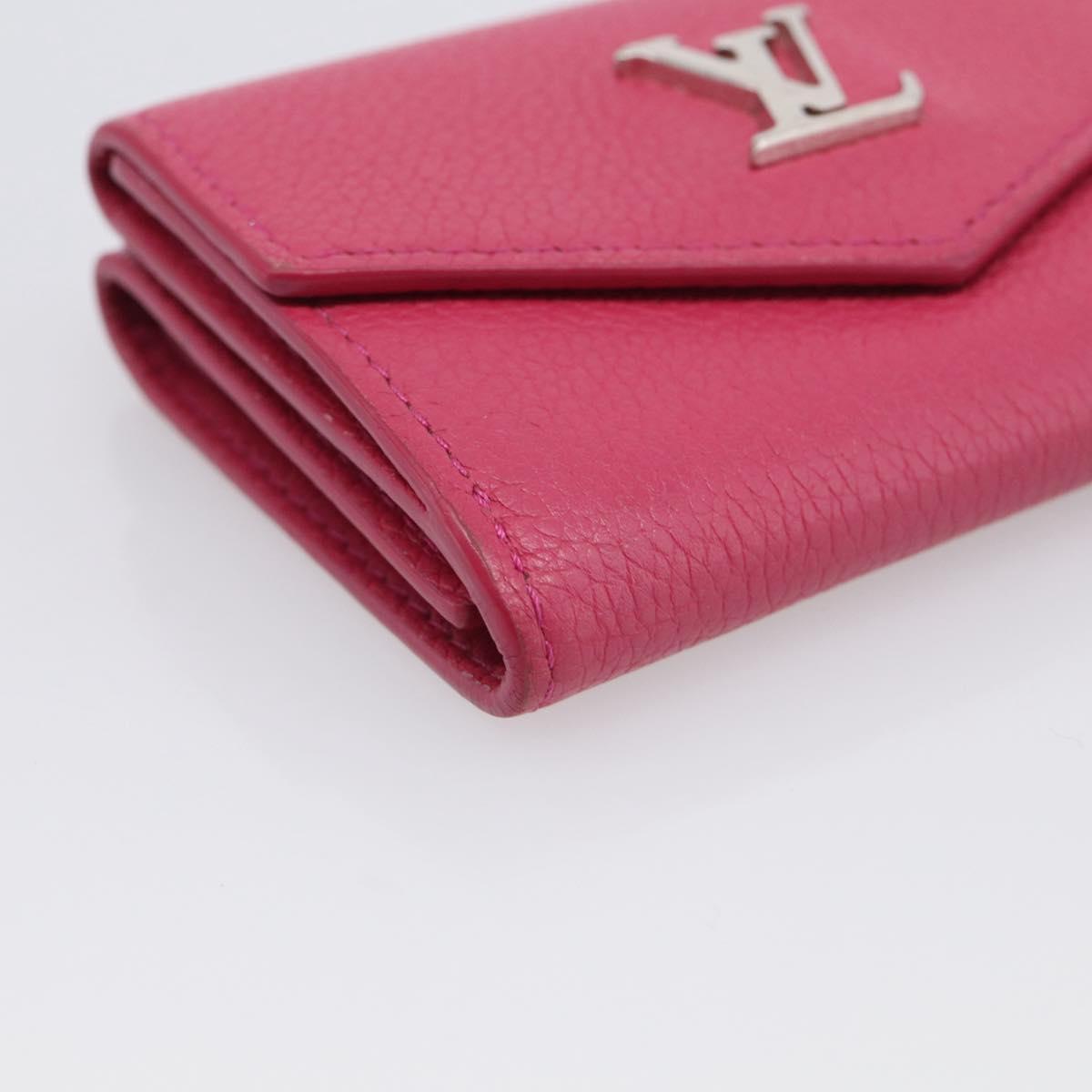 LOUIS VUITTON Portefeuille Rock Mini Wallet Leather Pink M81886 LV Auth 214947