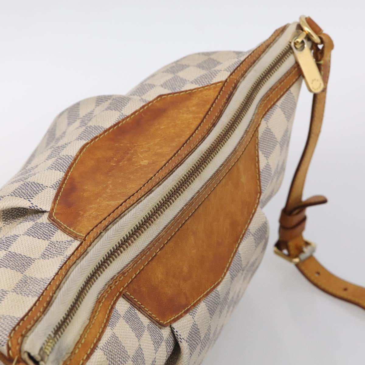 LOUIS VUITTON Damier Azur Siracusa PM Shoulder Bag N41113 LV Auth 214953