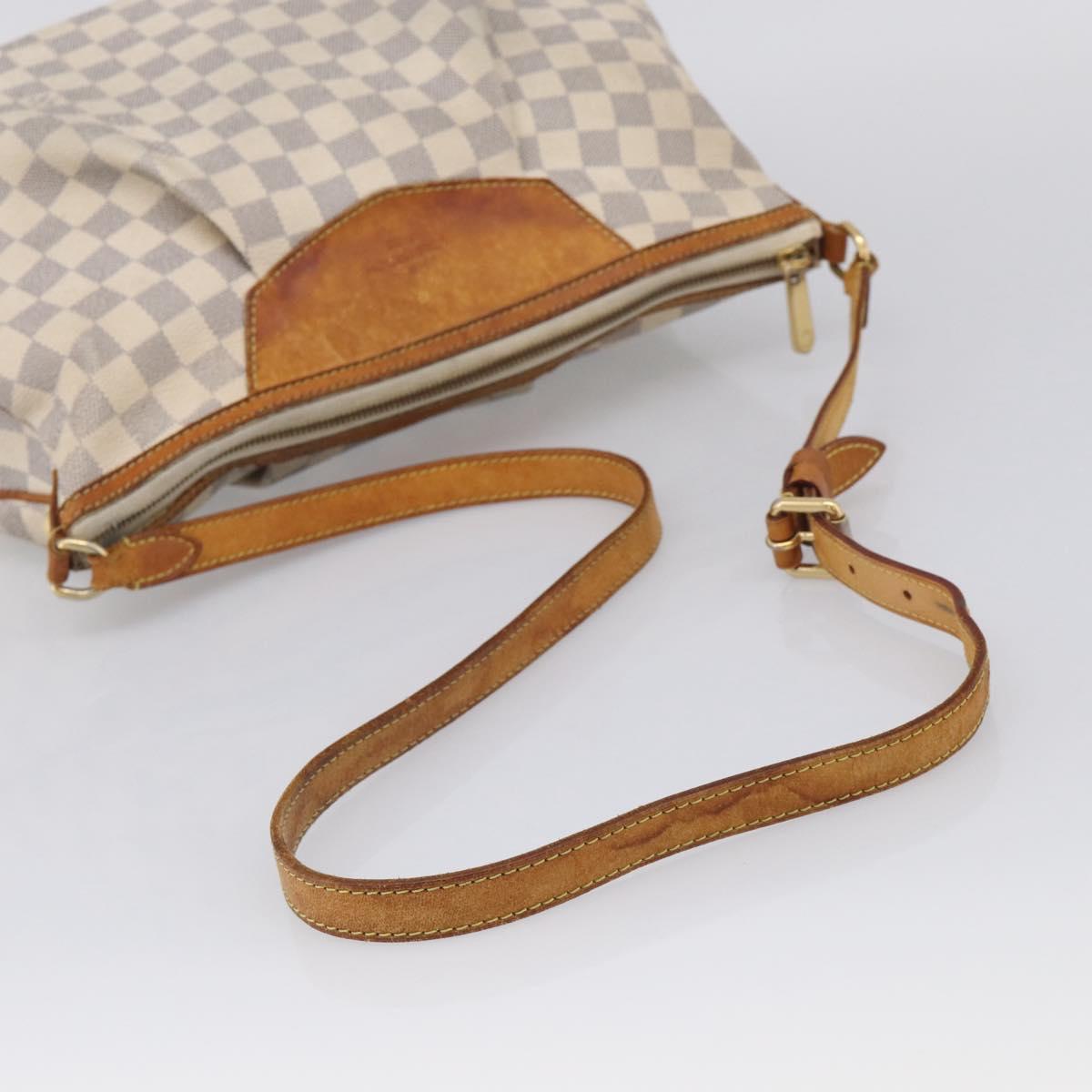 LOUIS VUITTON Damier Azur Siracusa PM Shoulder Bag N41113 LV Auth 214953