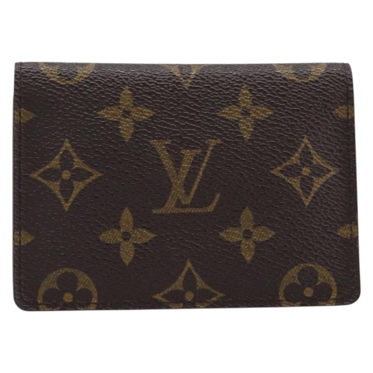 LOUIS VUITTON Monogram Porte 2 Cult Vertical Pass Case M60533 LV Auth 214960A