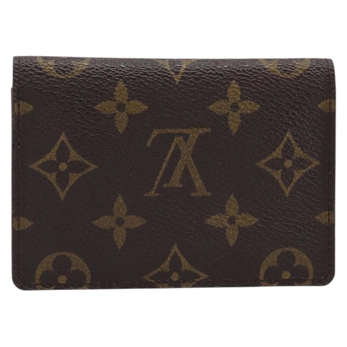 LOUIS VUITTON Monogram Porte 2 Cult Vertical Pass Case M60533 LV Auth 214960A