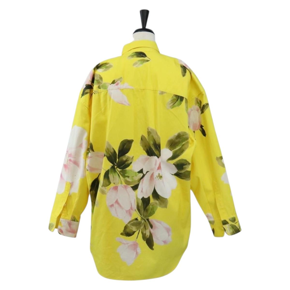 Valentino Shirt cotton Yellow Auth 214963M