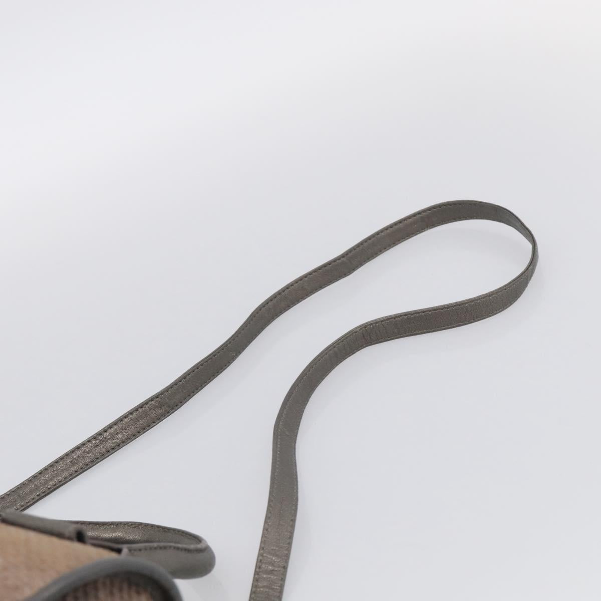 See By Chloe Shoulder Bag Leather Beige Gold Auth 214967A