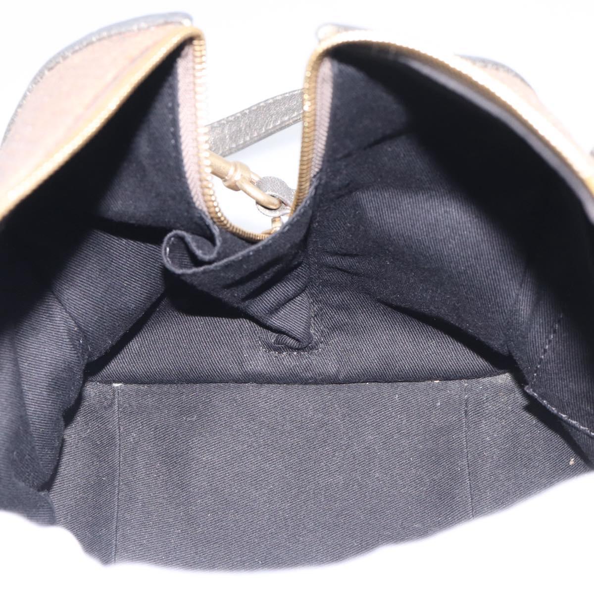 See By Chloe Shoulder Bag Leather Beige Gold Auth 214967A