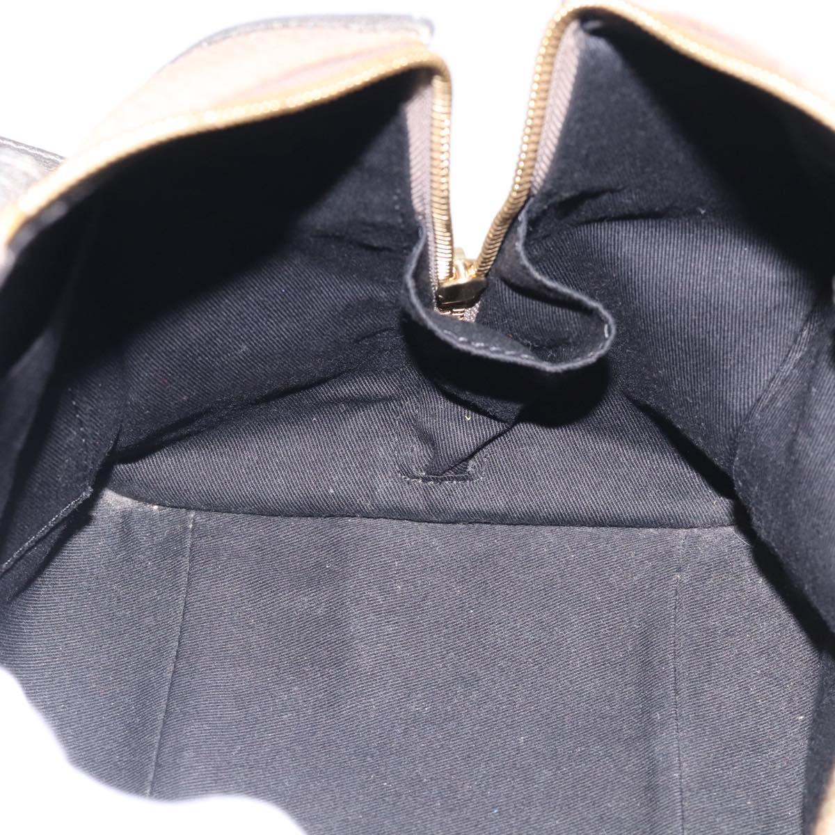 See By Chloe Shoulder Bag Leather Beige Gold Auth 214967A