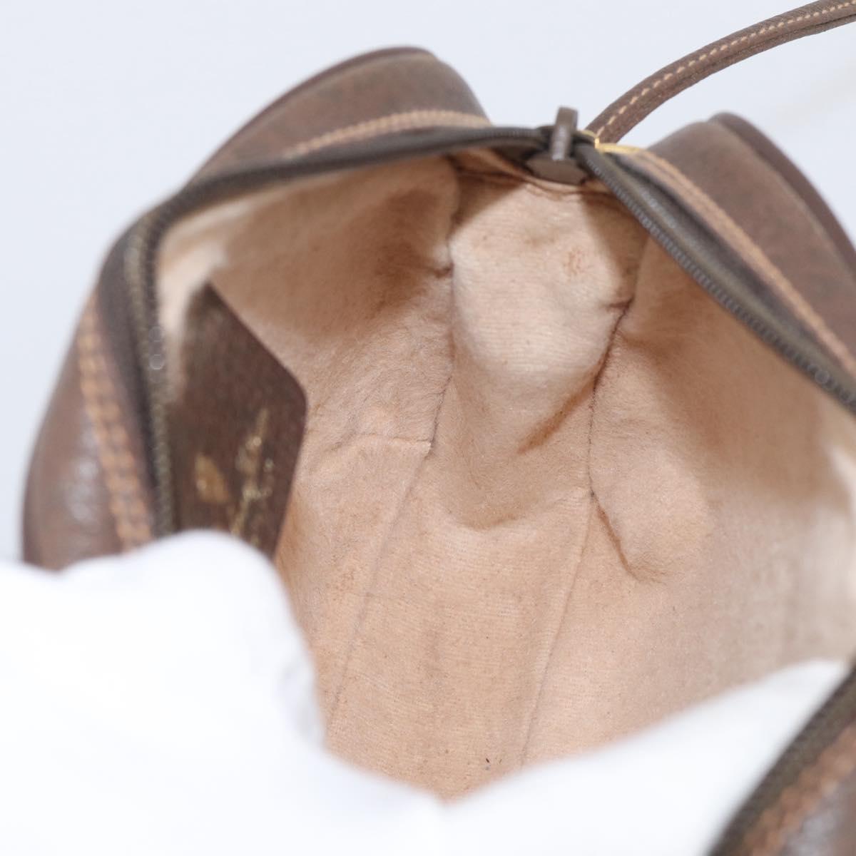 GUCCI GG Supreme Web Sherry Line Bag PVC Beige Gold 156 02 066 Auth 214970