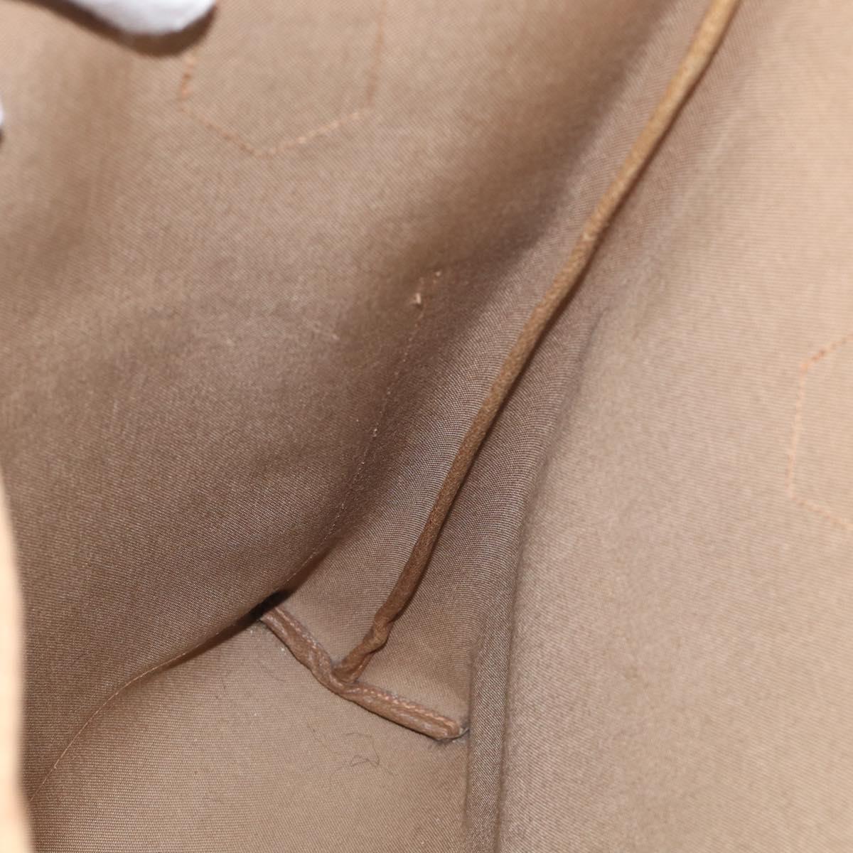 GUCCI GG Plus Supreme Tote Bag PVC Beige Gold Auth 215189