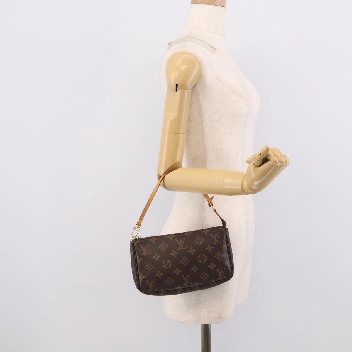LOUIS VUITTON Monogram Pochette Accessoires Pouch M51980 LV Auth 215199V