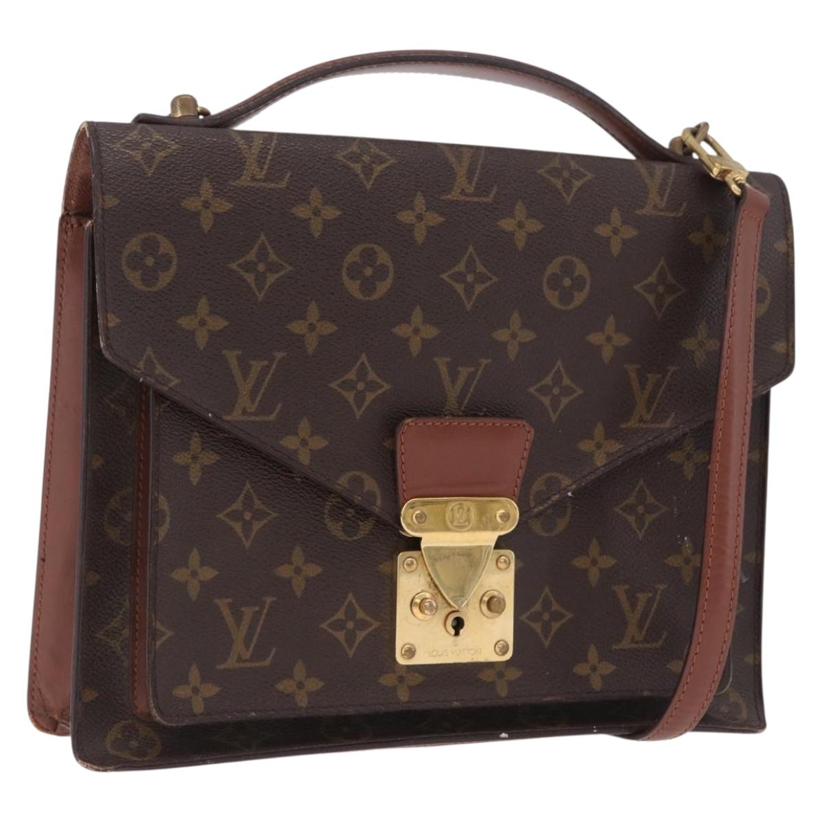 LOUIS VUITTON Monogram Monceau 28 Hand Bag M51185 LV Auth 215203