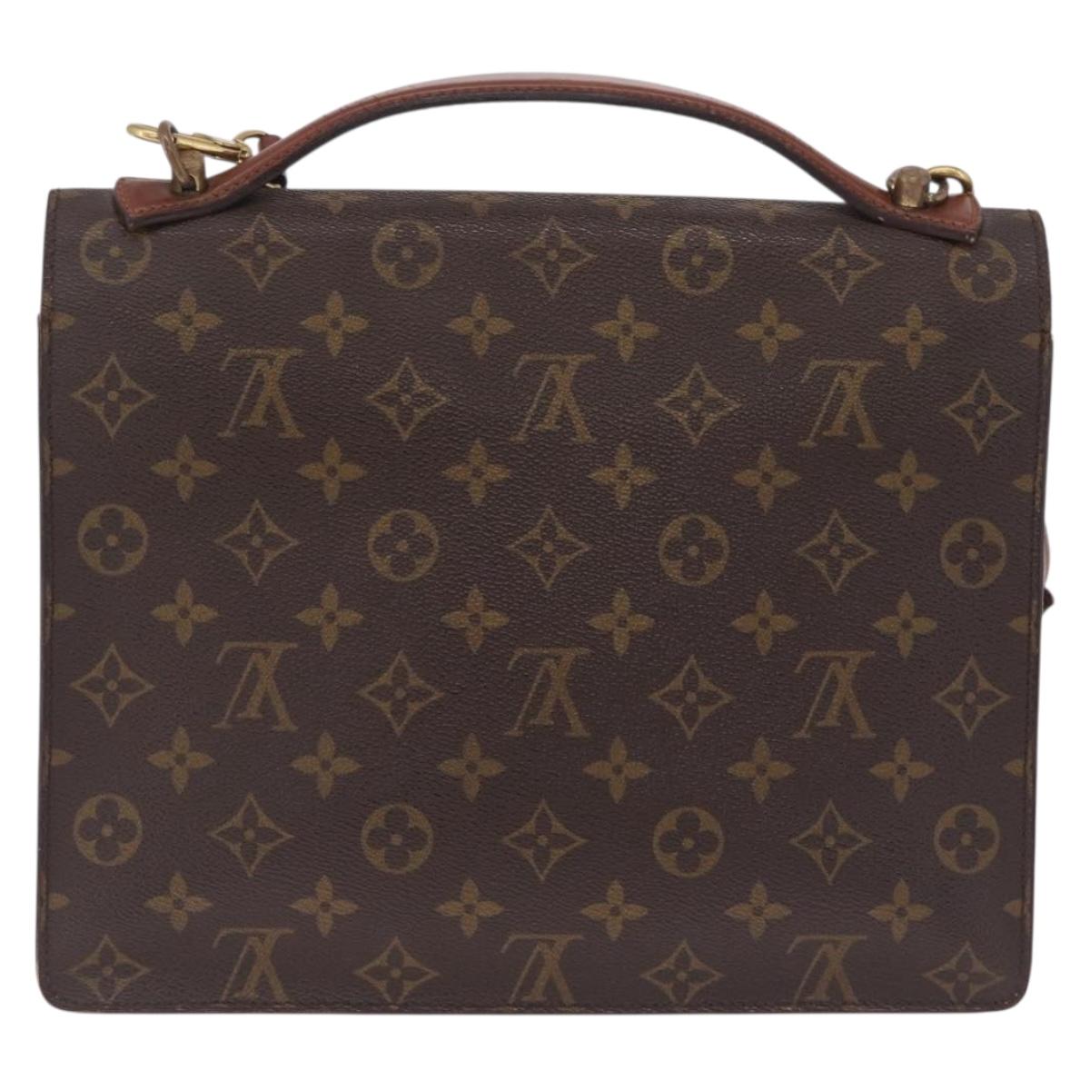 LOUIS VUITTON Monogram Monceau 28 Hand Bag M51185 LV Auth 215203