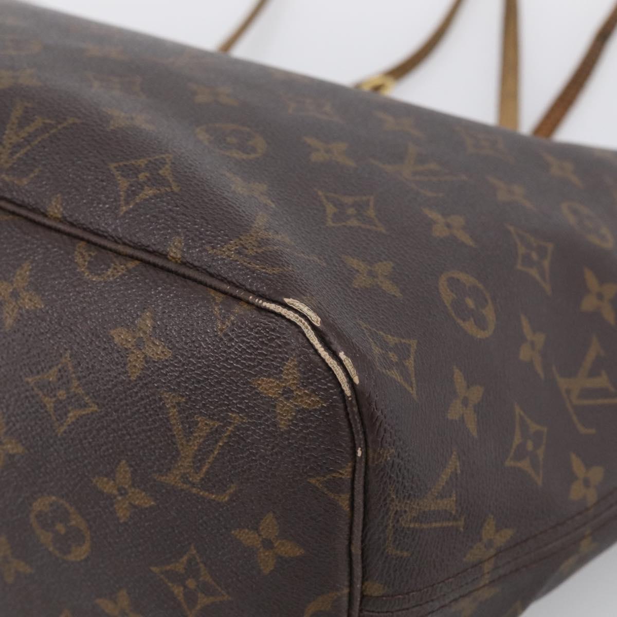 LOUIS VUITTON Monogram Neverfull MM Tote Bag M40156 LV Auth 215207