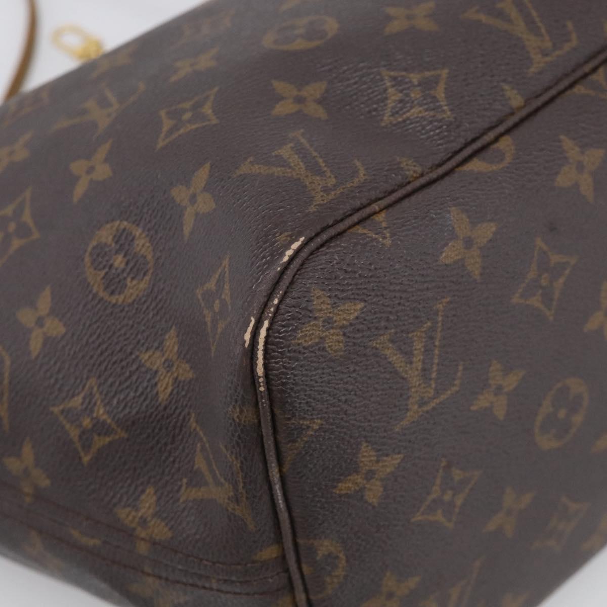 LOUIS VUITTON Monogram Neverfull MM Tote Bag M40156 LV Auth 215207