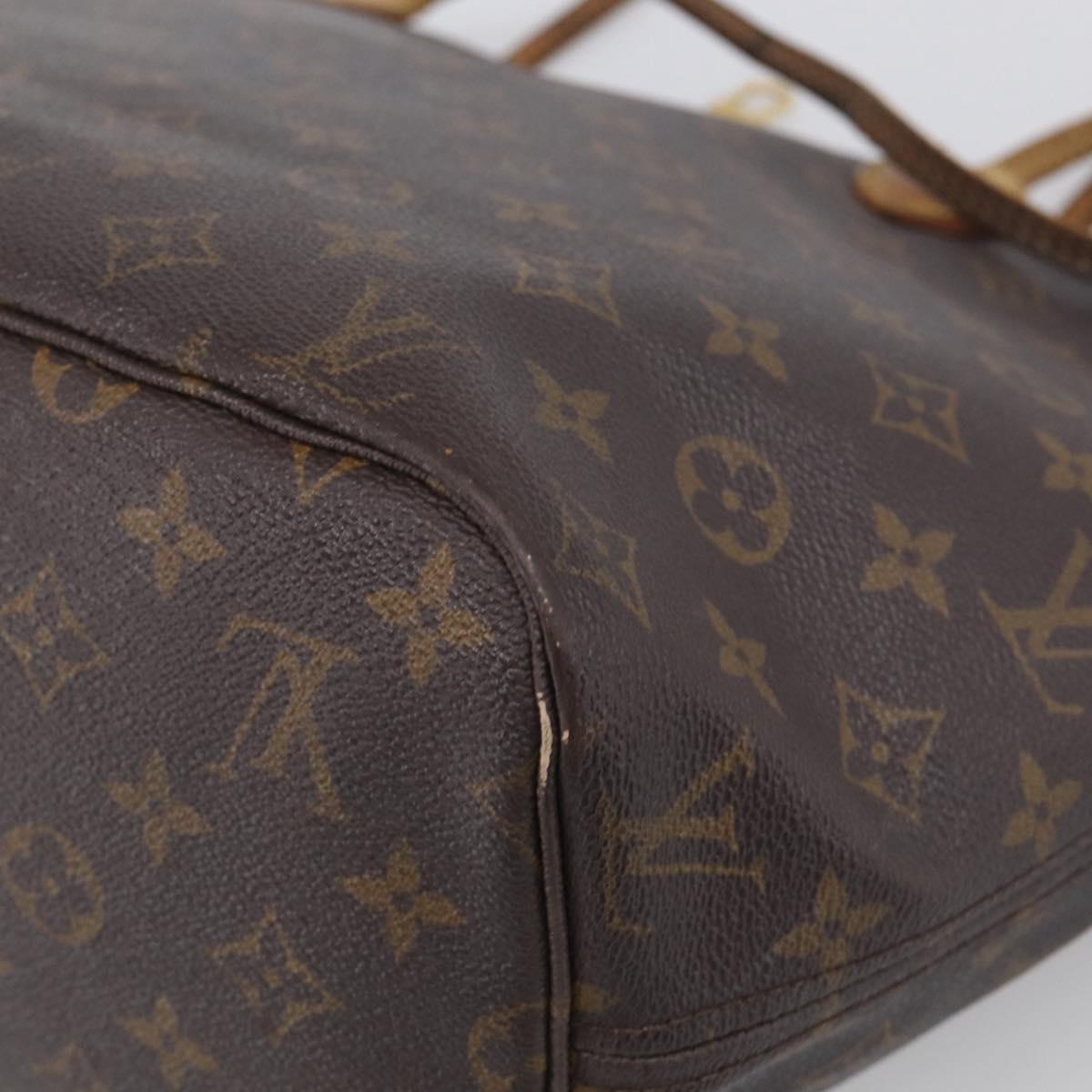 LOUIS VUITTON Monogram Neverfull MM Tote Bag M40156 LV Auth 215207