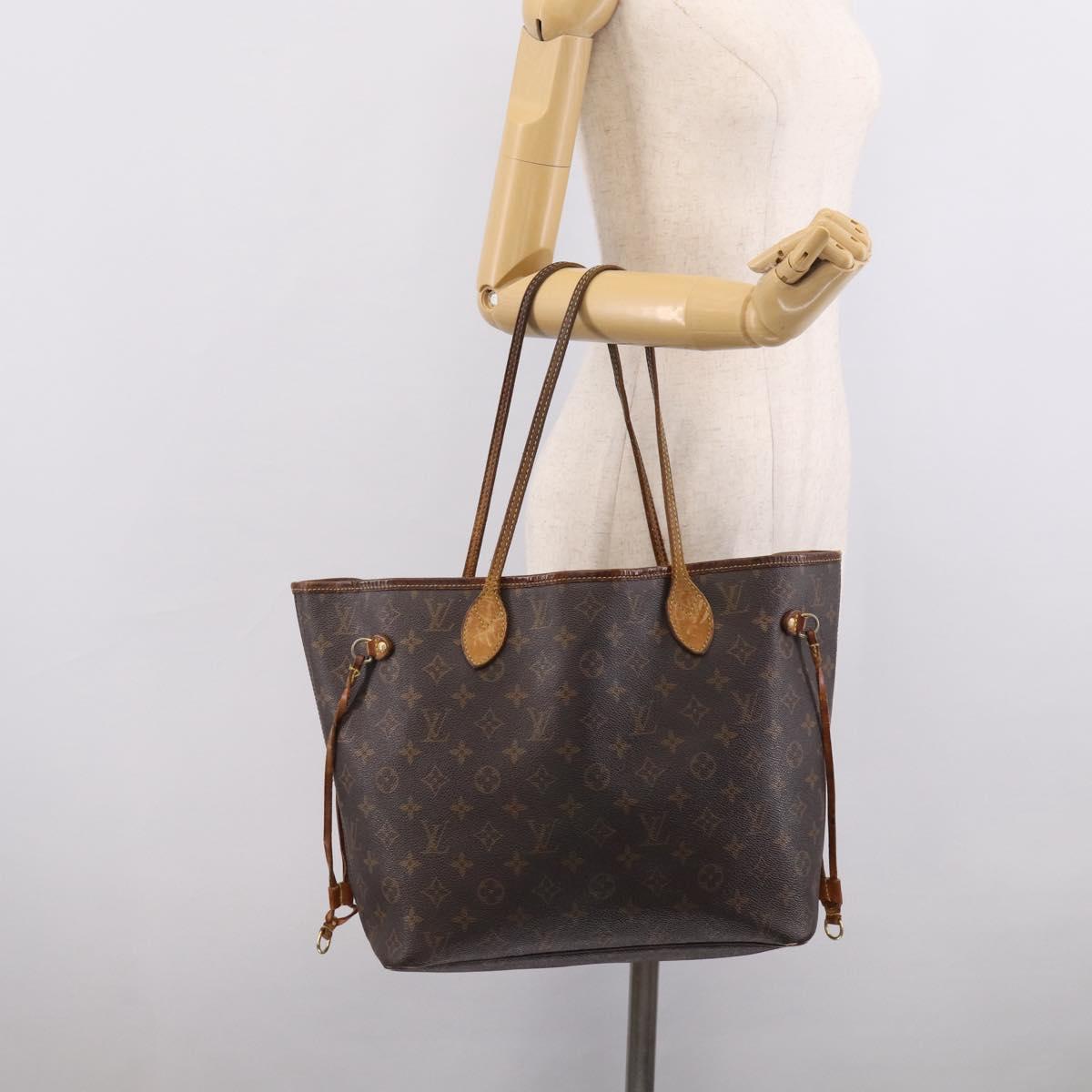 LOUIS VUITTON Monogram Neverfull MM Tote Bag M40156 LV Auth 215207