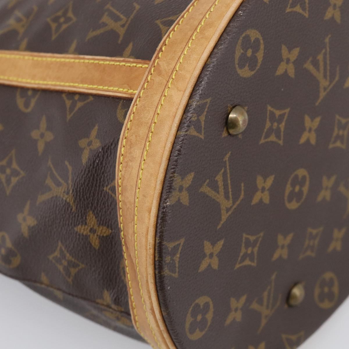 LOUIS VUITTON Monogram Bucket GM Shoulder Bag M42236 LV Auth 215208
