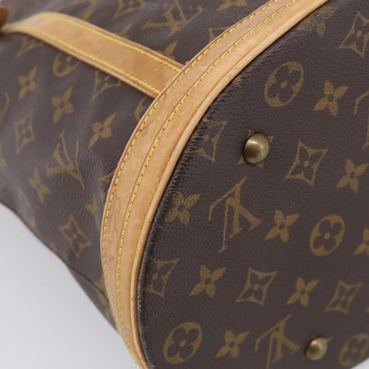 LOUIS VUITTON Monogram Bucket GM Shoulder Bag M42236 LV Auth 215208