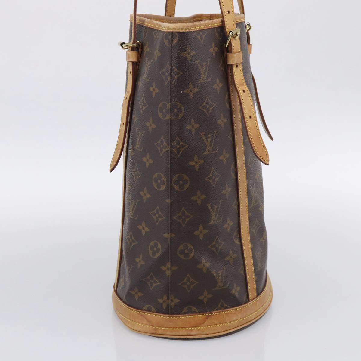 LOUIS VUITTON Monogram Bucket GM Shoulder Bag M42236 LV Auth 215208