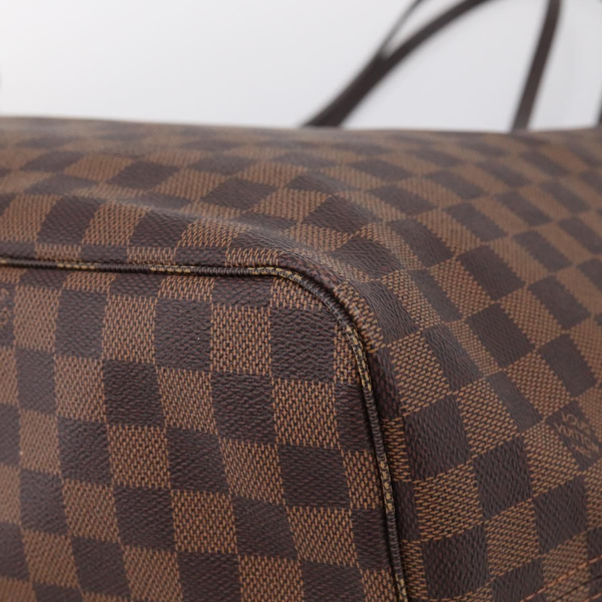 LOUIS VUITTON Damier Ebene Neverfull GM Tote Bag N51106 LV Auth 215210SAV