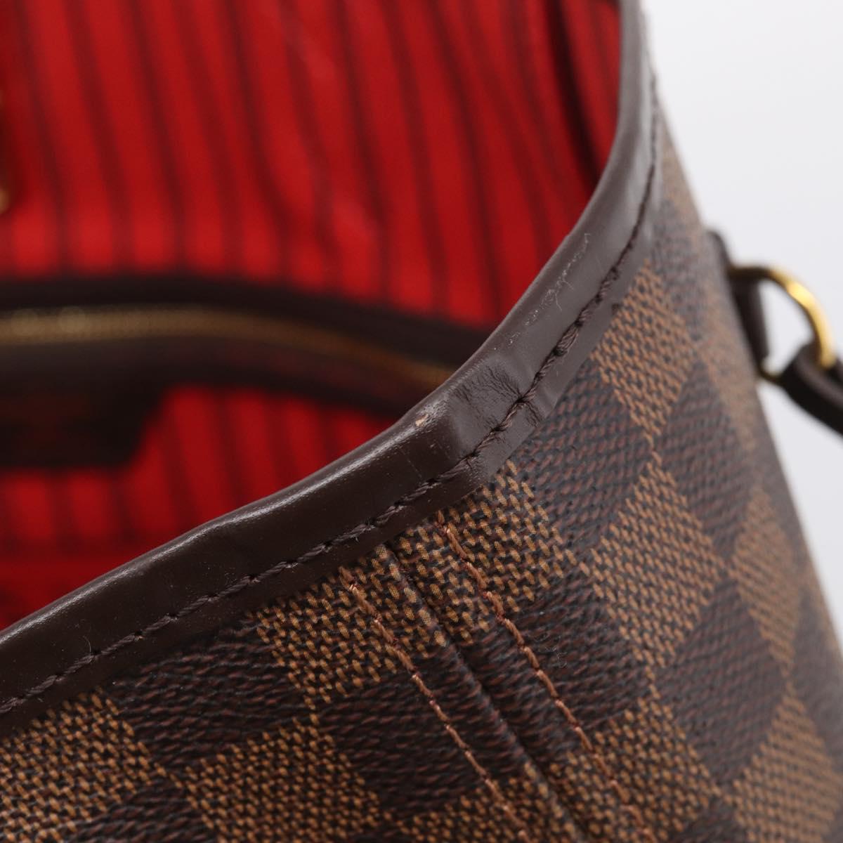 LOUIS VUITTON Damier Ebene Neverfull GM Tote Bag N51106 LV Auth 215210SAV