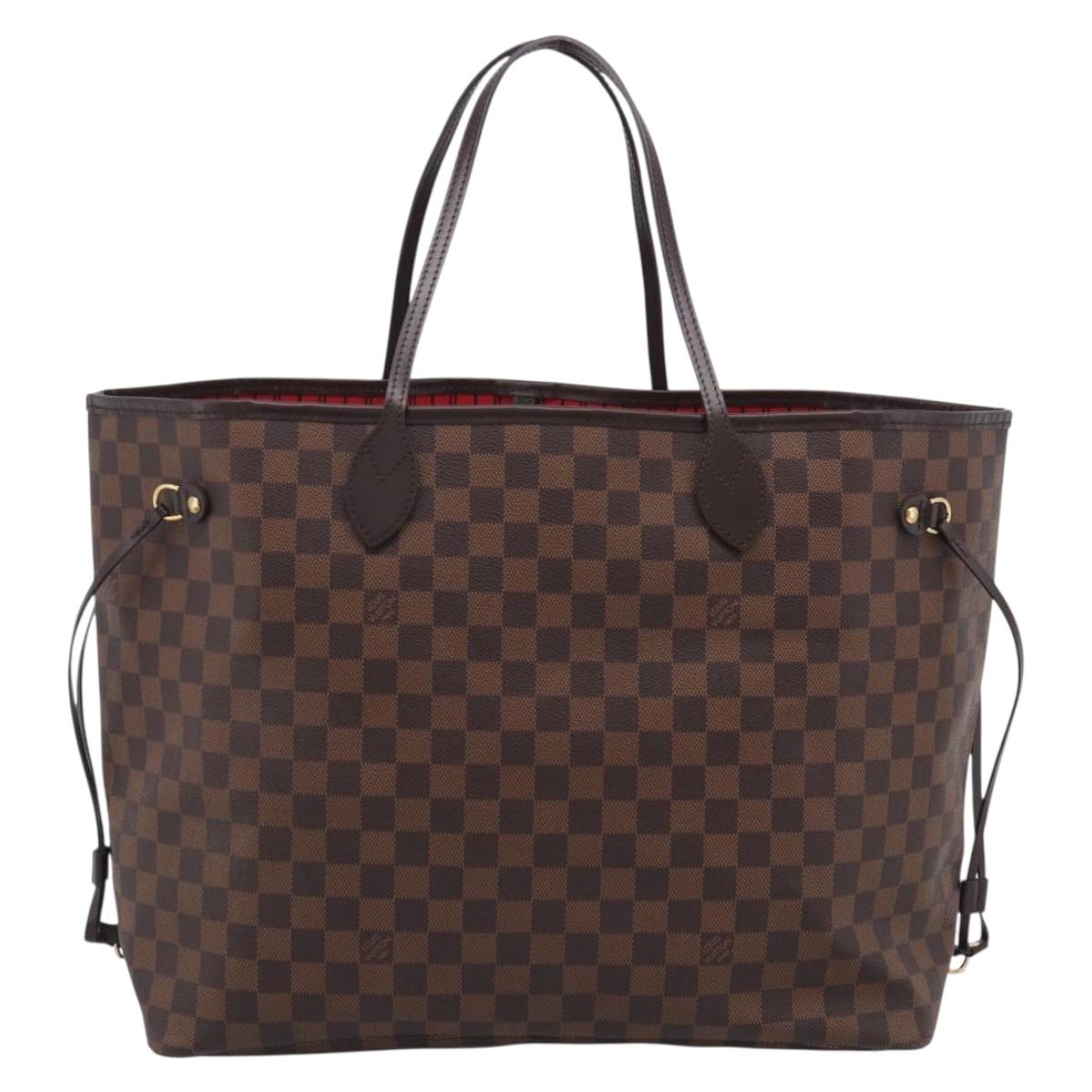 LOUIS VUITTON Damier Ebene Neverfull GM Tote Bag N51106 LV Auth 215210SAV