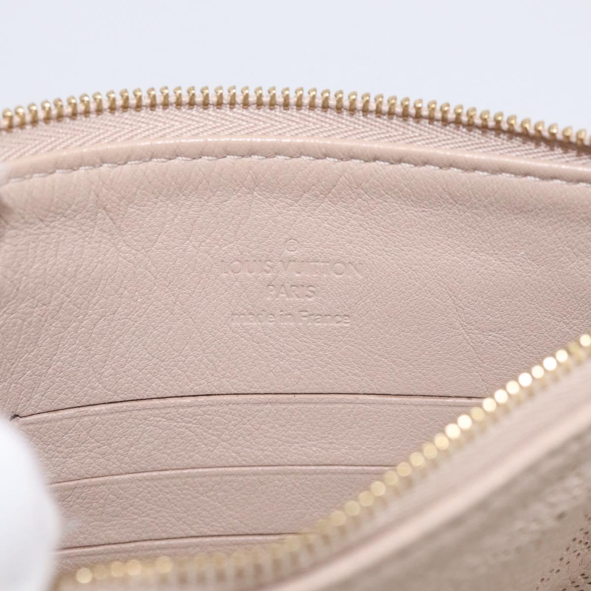 LOUIS VUITTON Mahina Selene MM Shoulder Bag Leather Beige M94275 LV Auth 215214V