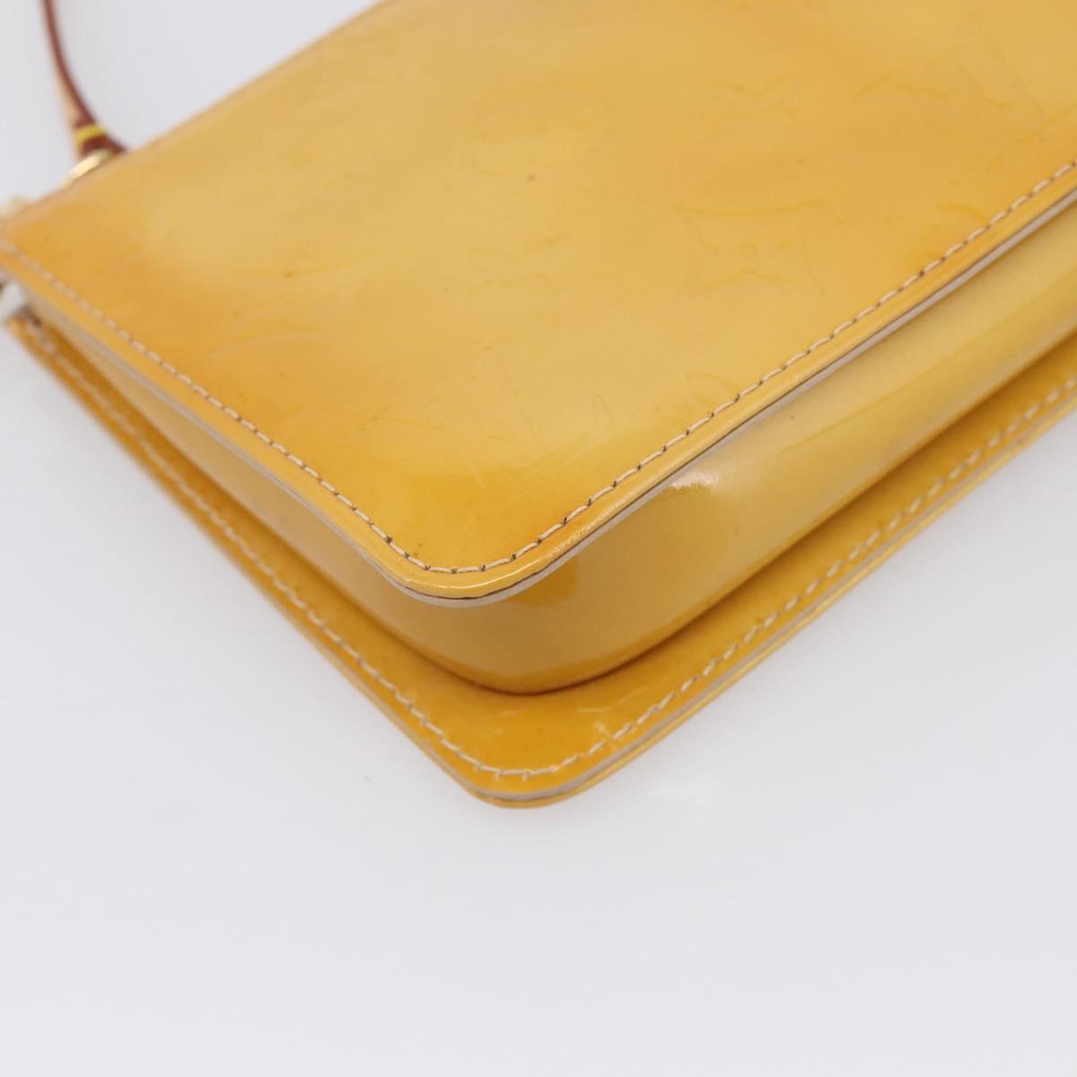 LOUIS VUITTON Monogram Vernis Lexington Pouch Beige M91010 LV Auth 215386A