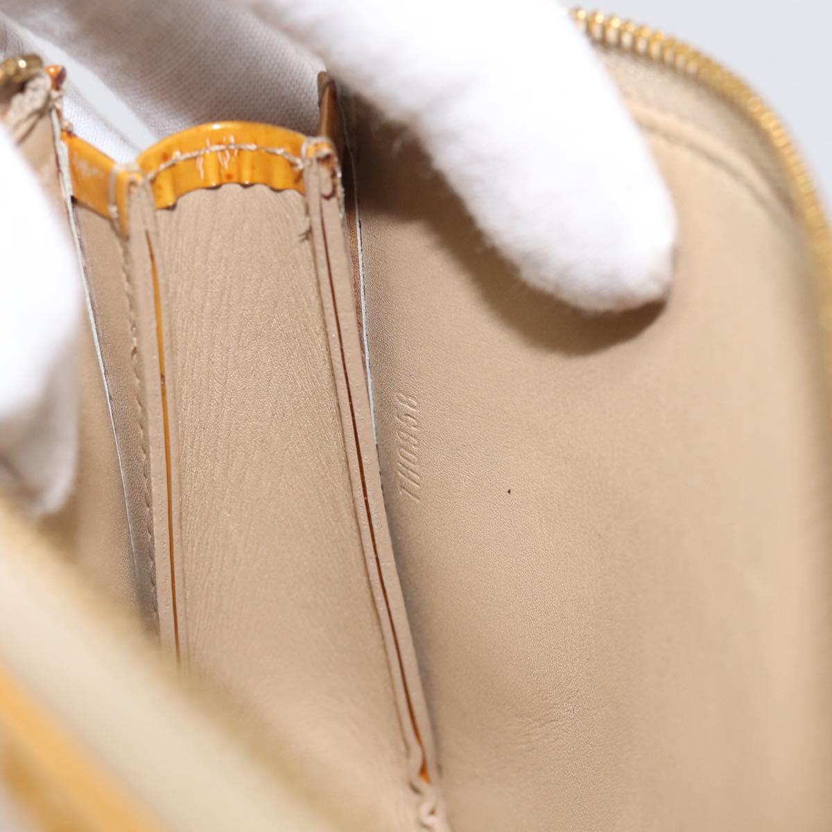 LOUIS VUITTON Monogram Vernis Lexington Pouch Beige M91010 LV Auth 215386A