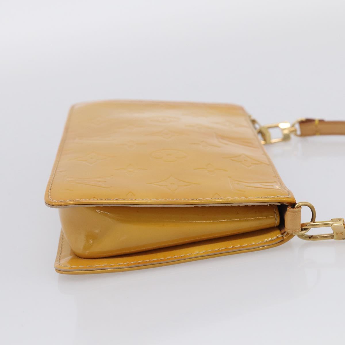 LOUIS VUITTON Monogram Vernis Lexington Pouch Beige M91010 LV Auth 215386A