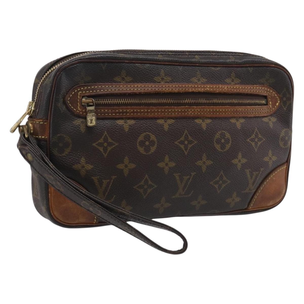 LOUIS VUITTON Monogram Marly Dragonne GM Clutch Bag M51825 LV Auth 215391