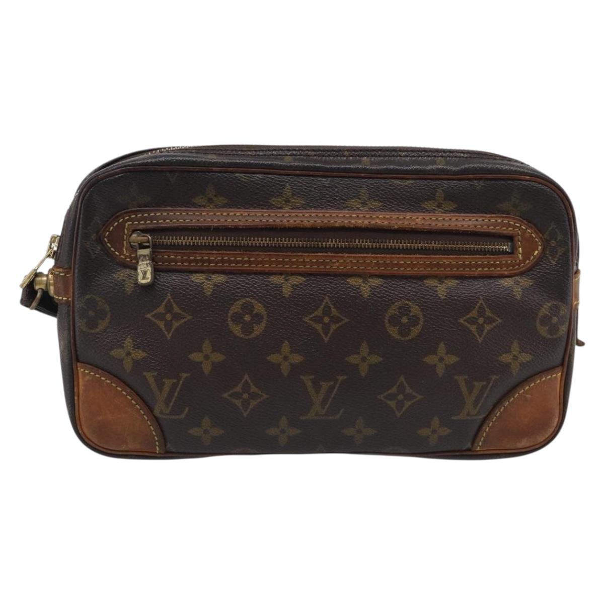 LOUIS VUITTON Monogram Marly Dragonne GM Clutch Bag M51825 LV Auth 215391