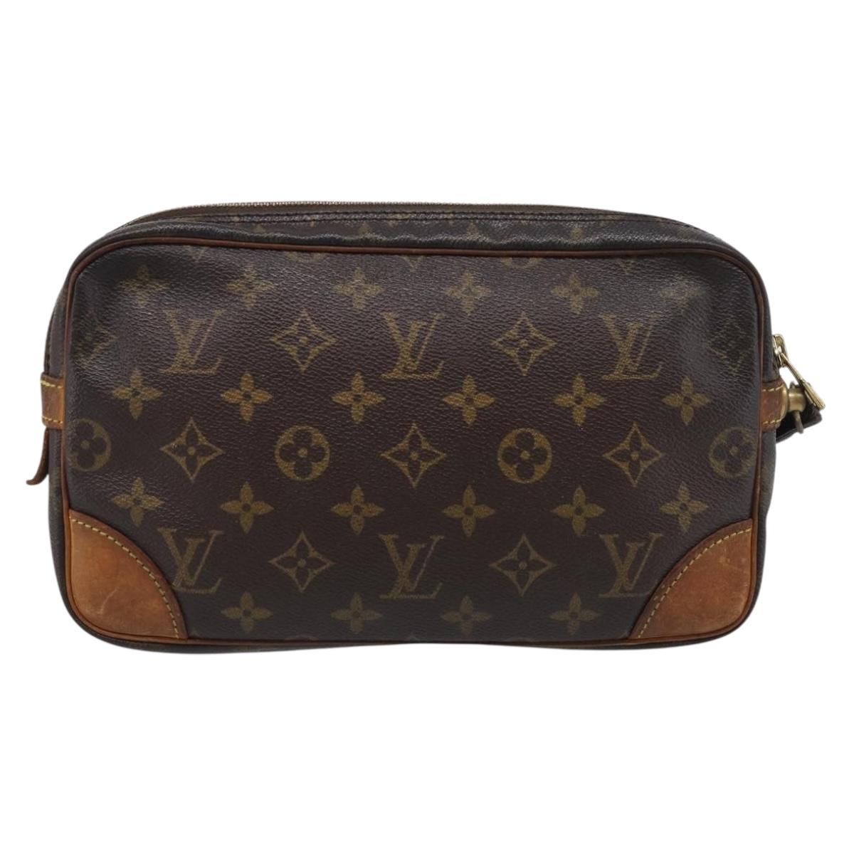 LOUIS VUITTON Monogram Marly Dragonne GM Clutch Bag M51825 LV Auth 215391