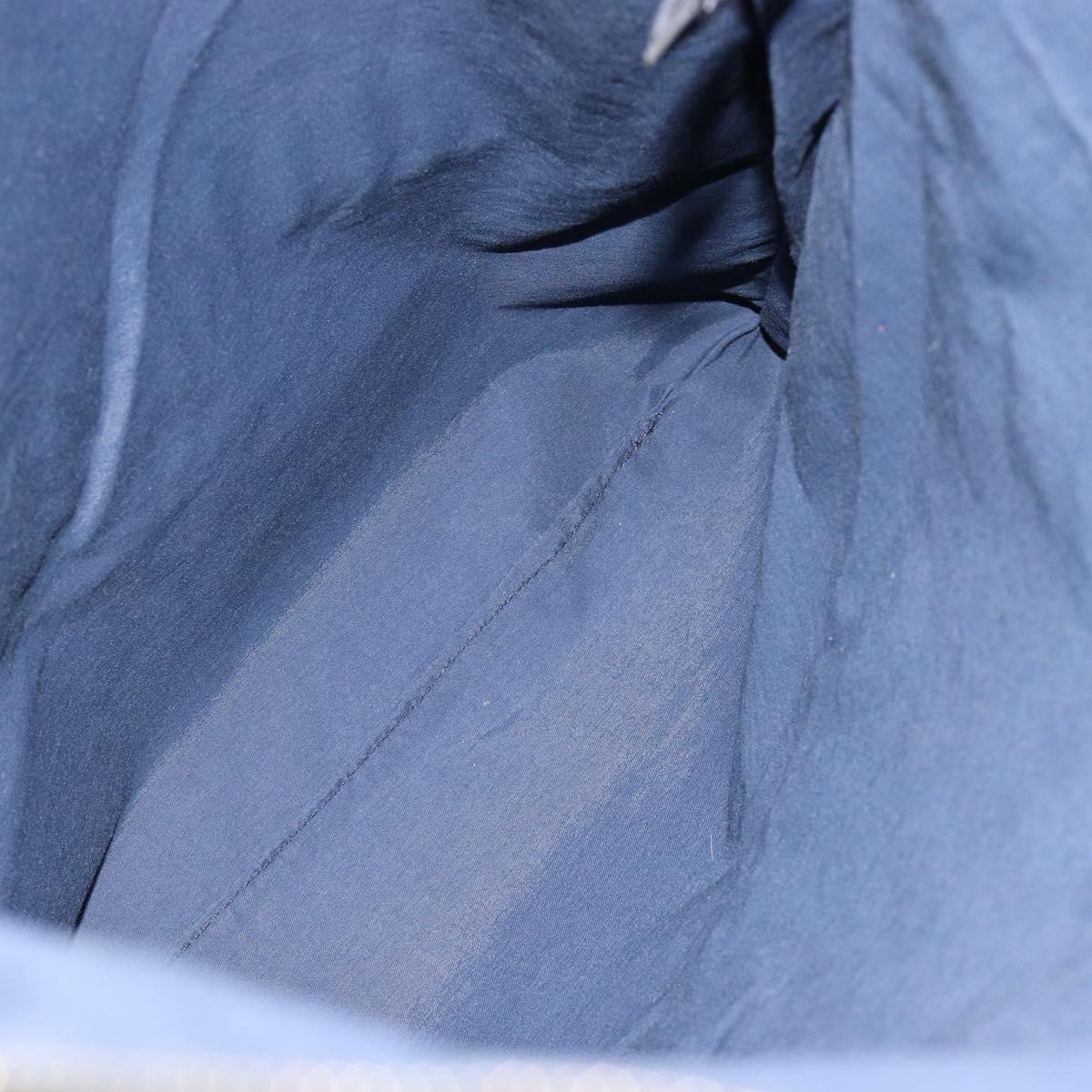 HERMES Fourre Tout Porte Documents Business Bag Canvas Navy Auth 215403A
