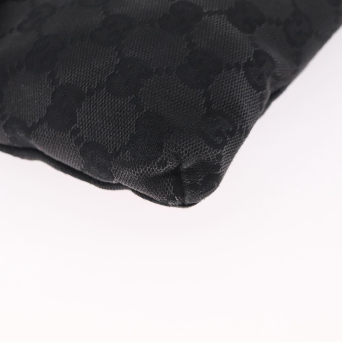 GUCCI GG Canvas Body Bag Black 28566 Auth 215404