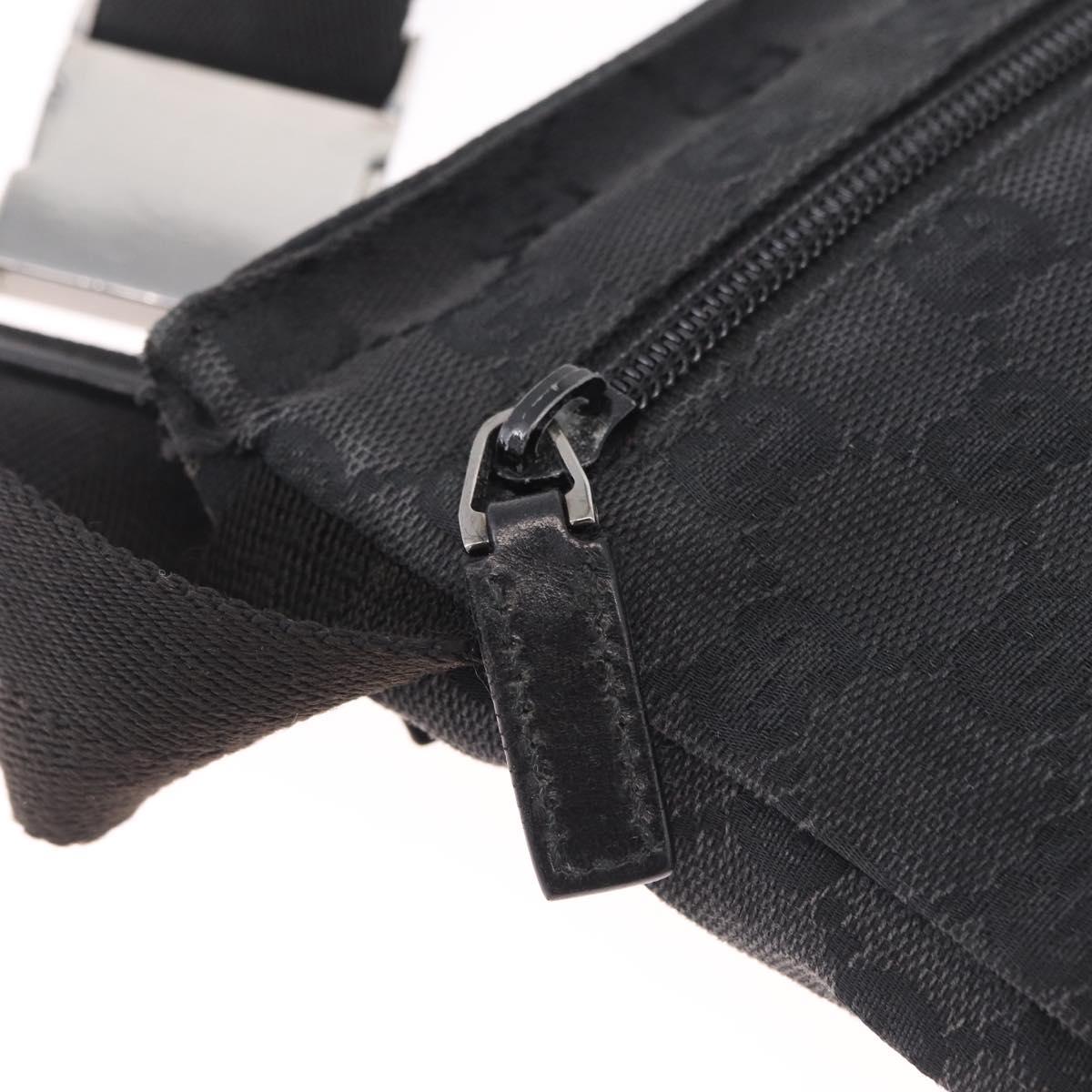 GUCCI GG Canvas Body Bag Black 28566 Auth 215404