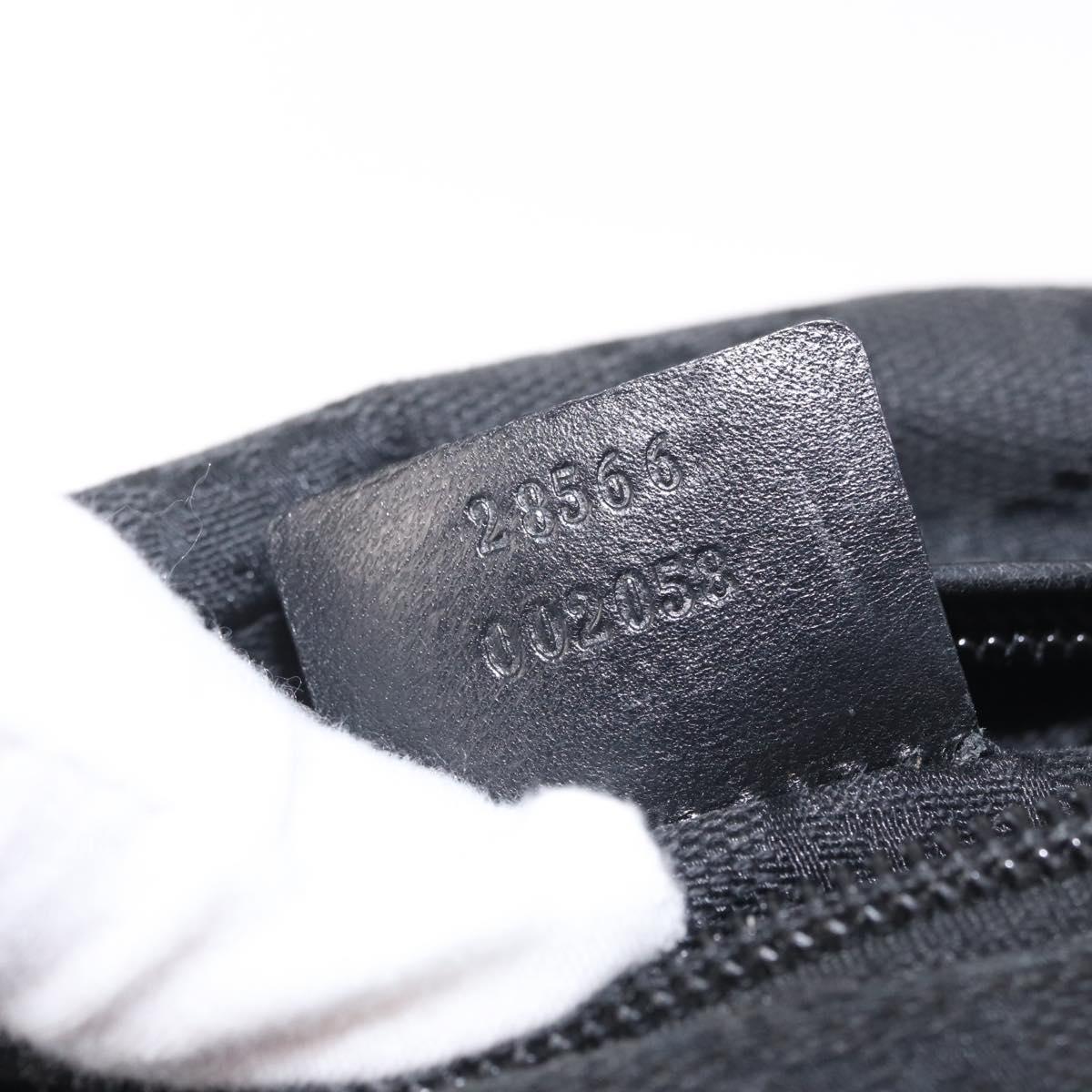 GUCCI GG Canvas Body Bag Black 28566 Auth 215404
