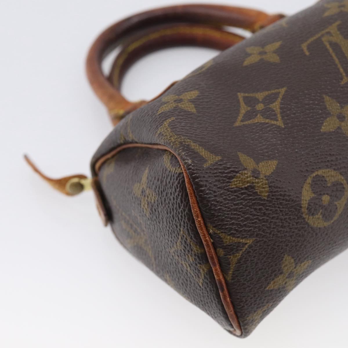 LOUIS VUITTON Monogram Mini Speedy Hand Bag M41534 LV Auth 215414