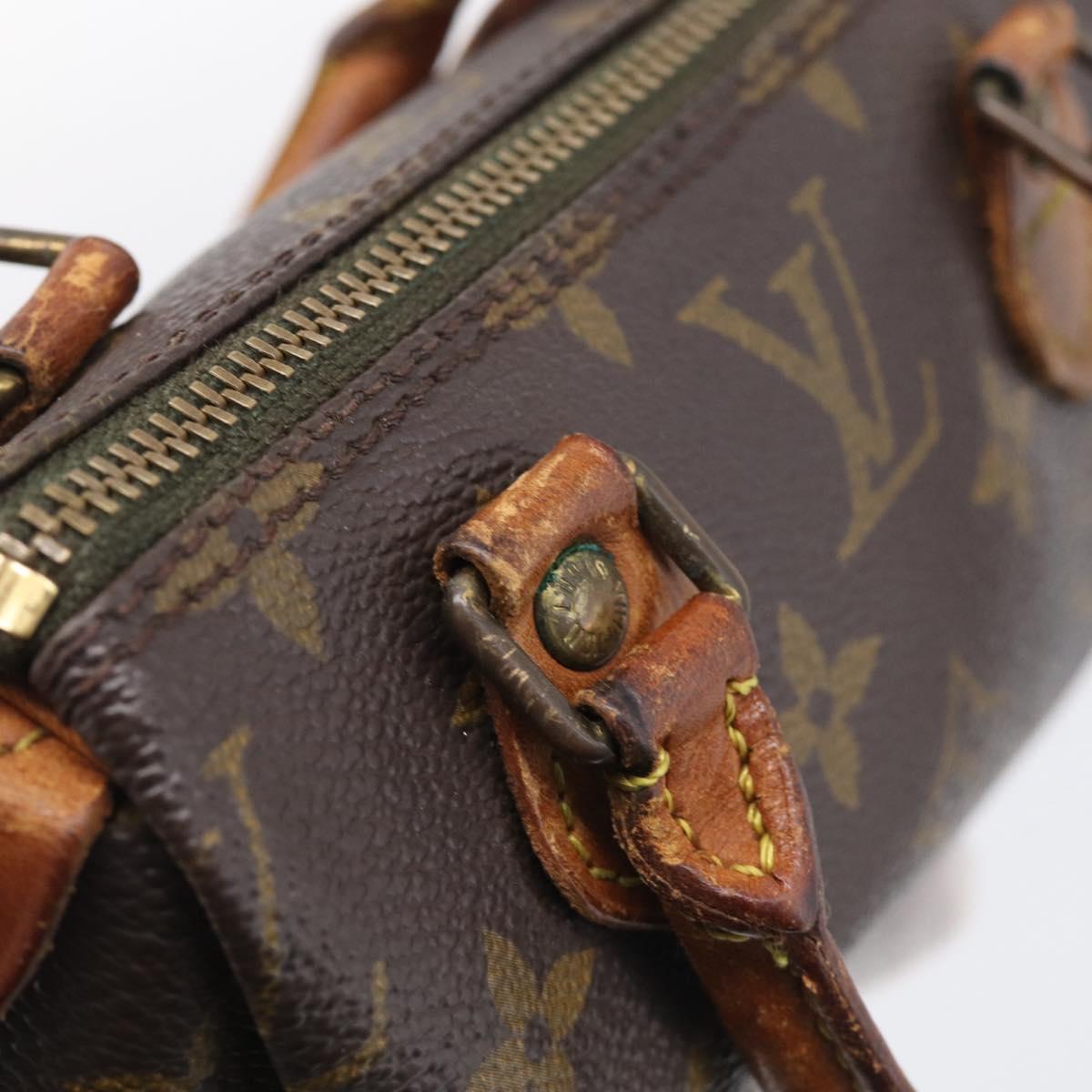 LOUIS VUITTON Monogram Mini Speedy Hand Bag M41534 LV Auth 215414