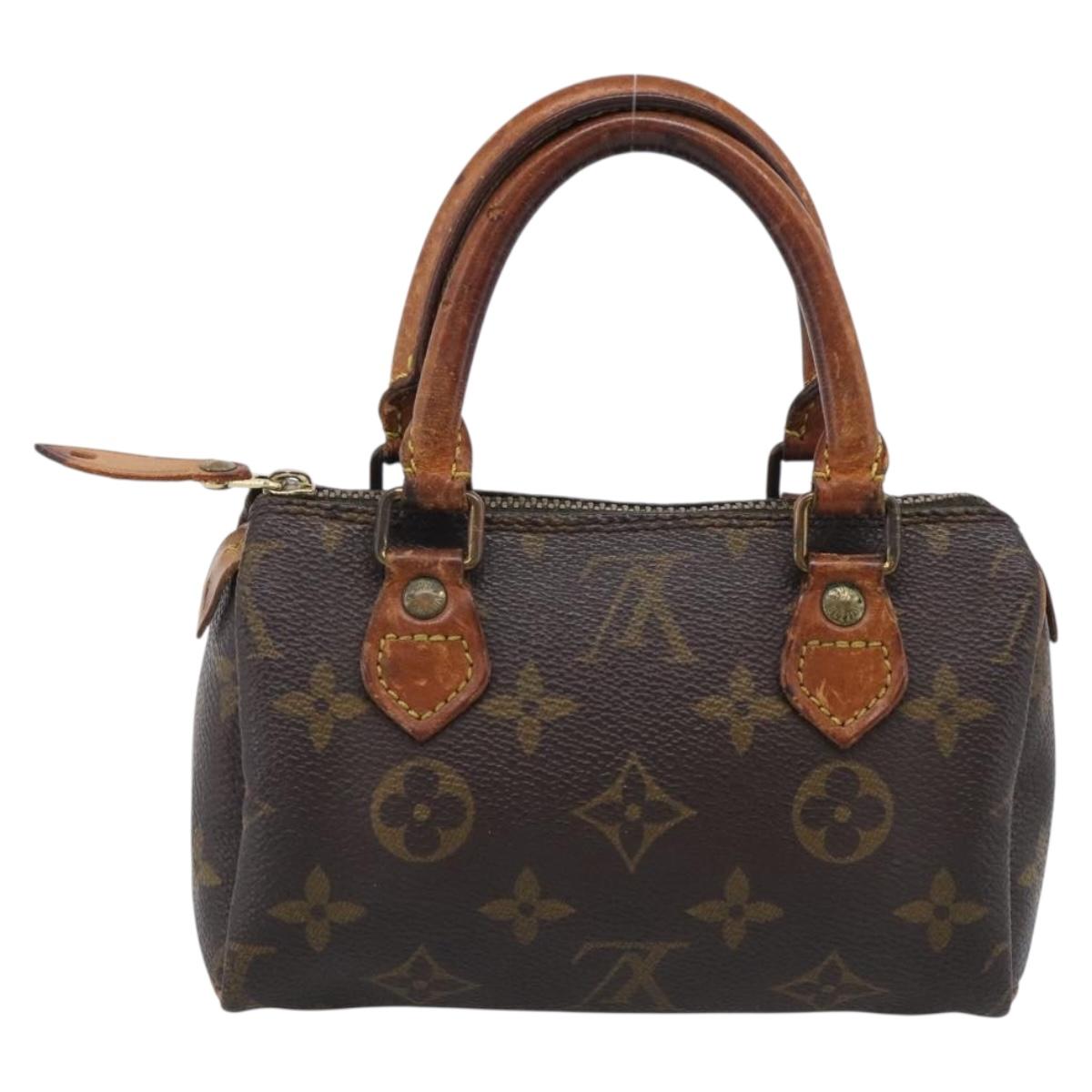 LOUIS VUITTON Monogram Mini Speedy Hand Bag M41534 LV Auth 215414