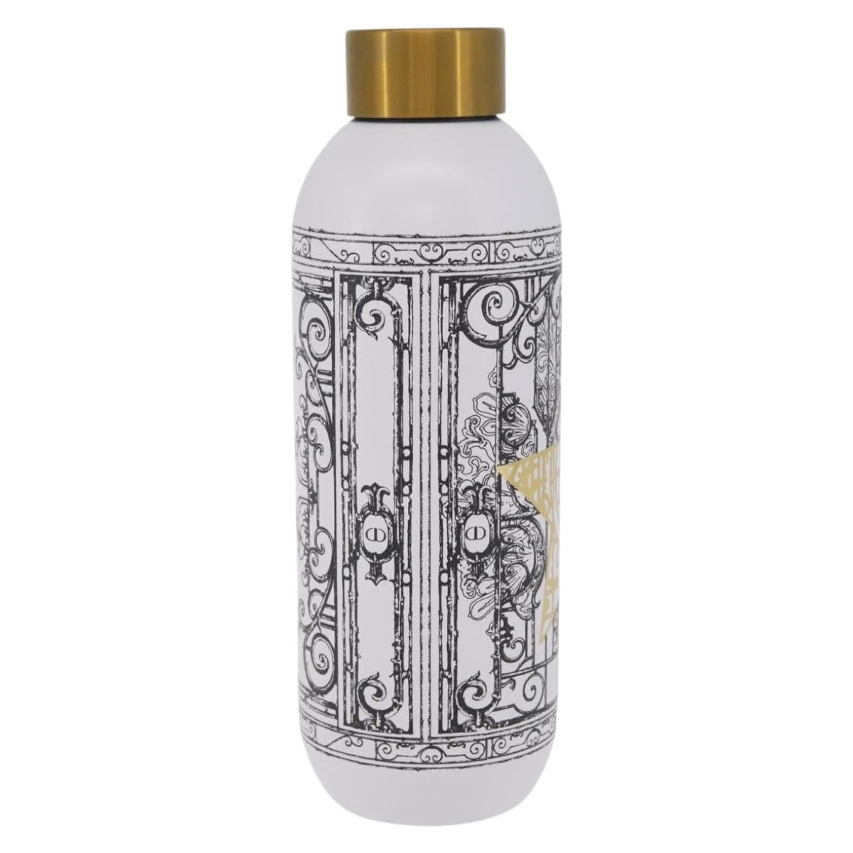 Christian Dior Water Bottle metal White Gold Auth 215415M