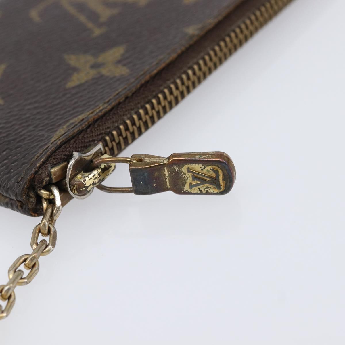 LOUIS VUITTON Monogram Pochette Cles Coin Purse M60033 LV Auth 215433