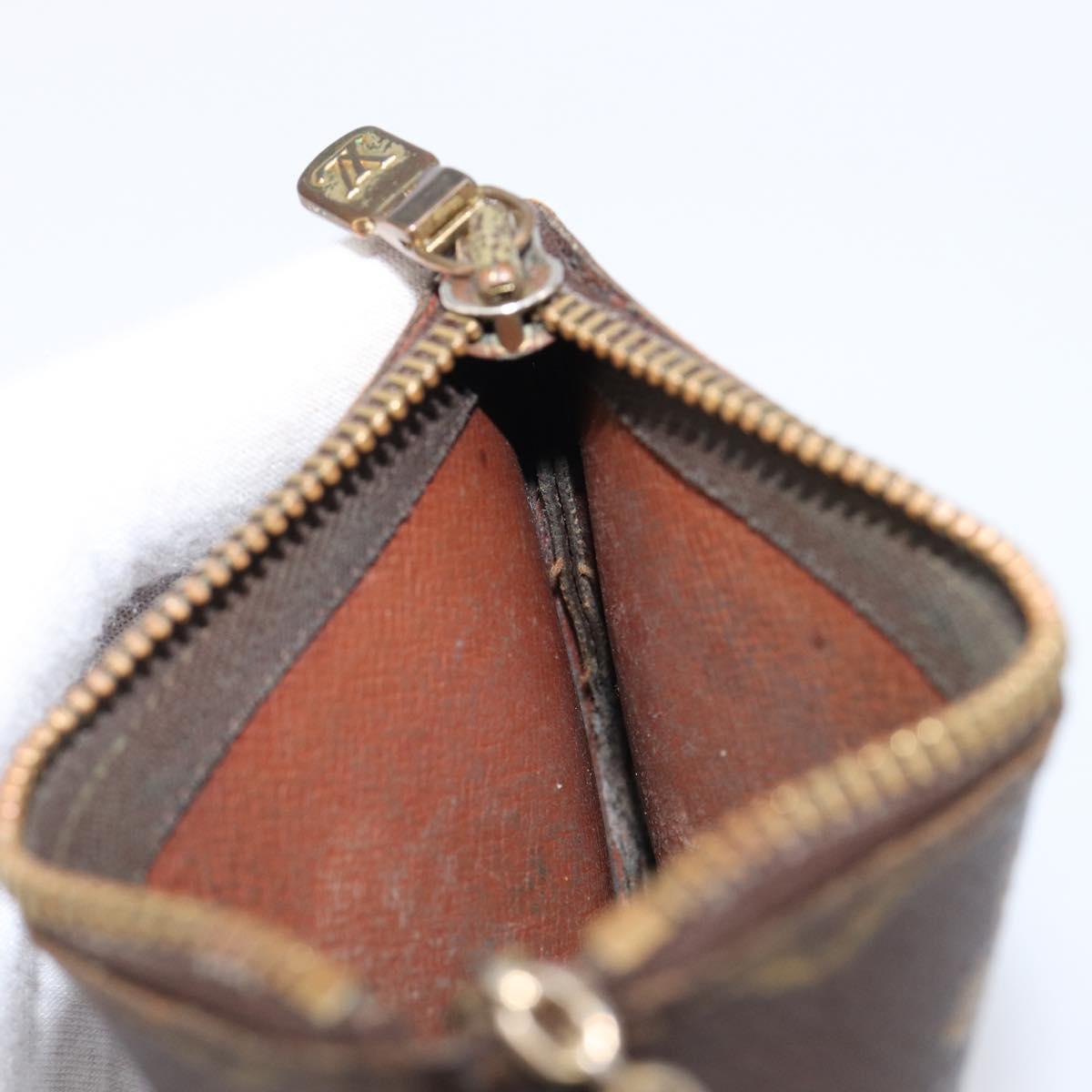 LOUIS VUITTON Monogram Pochette Cles Coin Purse M60033 LV Auth 215433