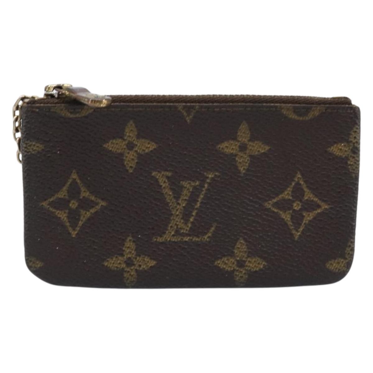 LOUIS VUITTON Monogram Pochette Cles Coin Purse M60033 LV Auth 215433