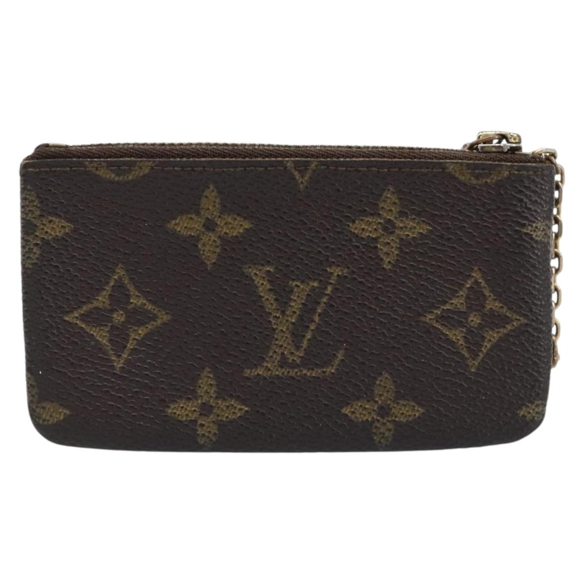 LOUIS VUITTON Monogram Pochette Cles Coin Purse M60033 LV Auth 215433