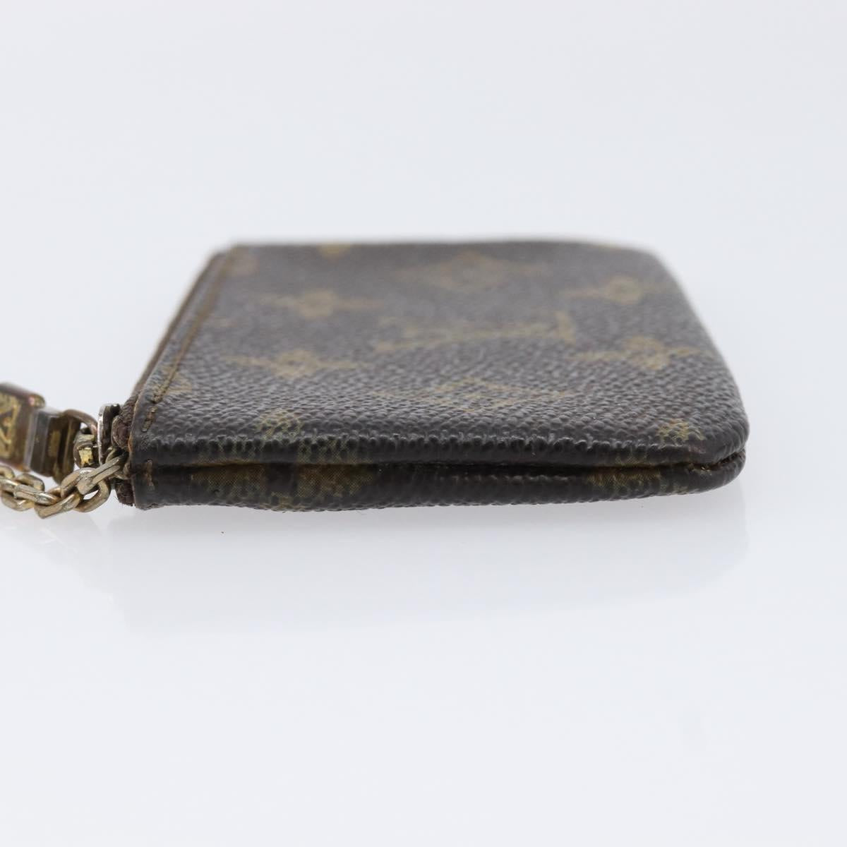 LOUIS VUITTON Monogram Pochette Cles Coin Purse M60033 LV Auth 215433