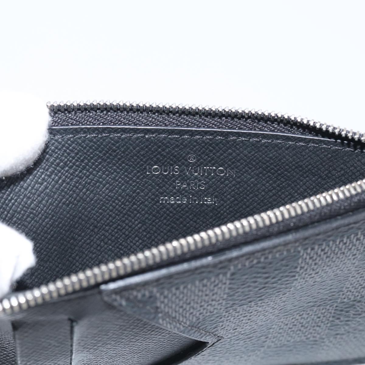 LOUIS VUITTON Damier Graphite Coin Card Holder Card Case N64038 LV Auth 215434A