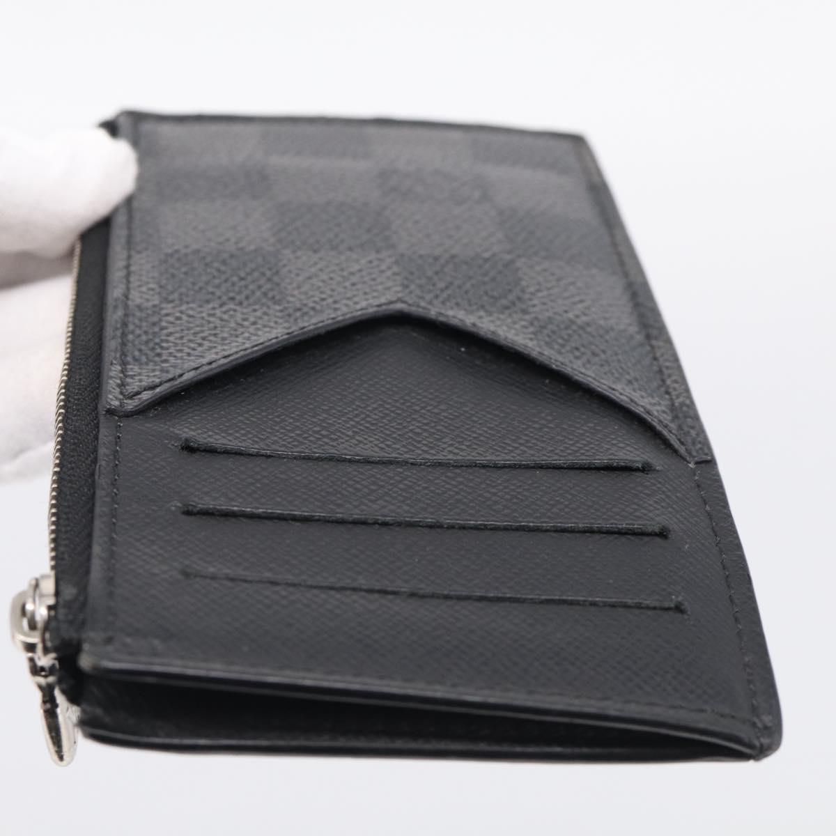 LOUIS VUITTON Damier Graphite Coin Card Holder Card Case N64038 LV Auth 215434A